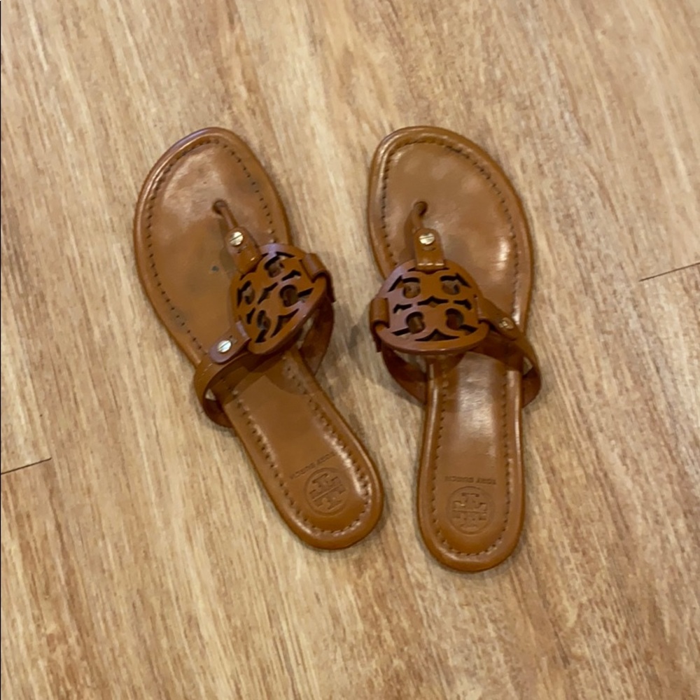 Tory Burch, Miller Sandal, Aged Camello, Size 8